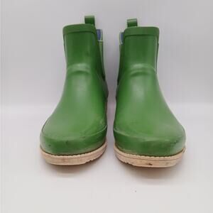 L.L. Bean Women's Waterproof Wellie Mineral Ankle Rain Boots Green Size 9/Medium
